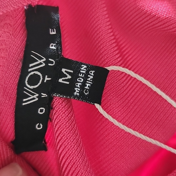 WOW CUTURE Medium Strecthy Strappy Body Con Style K5165 Fushia - Picture 6 of 9